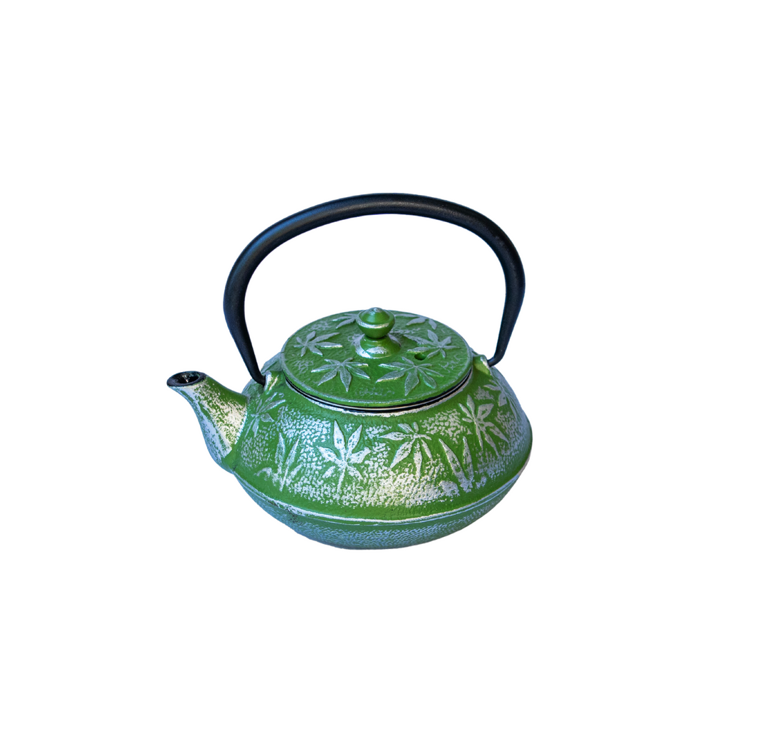 Cast Iron Infuser Tea Pot- Green (380ml)