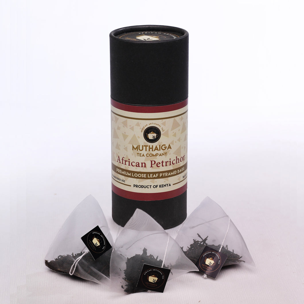 African Petrichor- Black Tea - Silky Pyramid Bags
